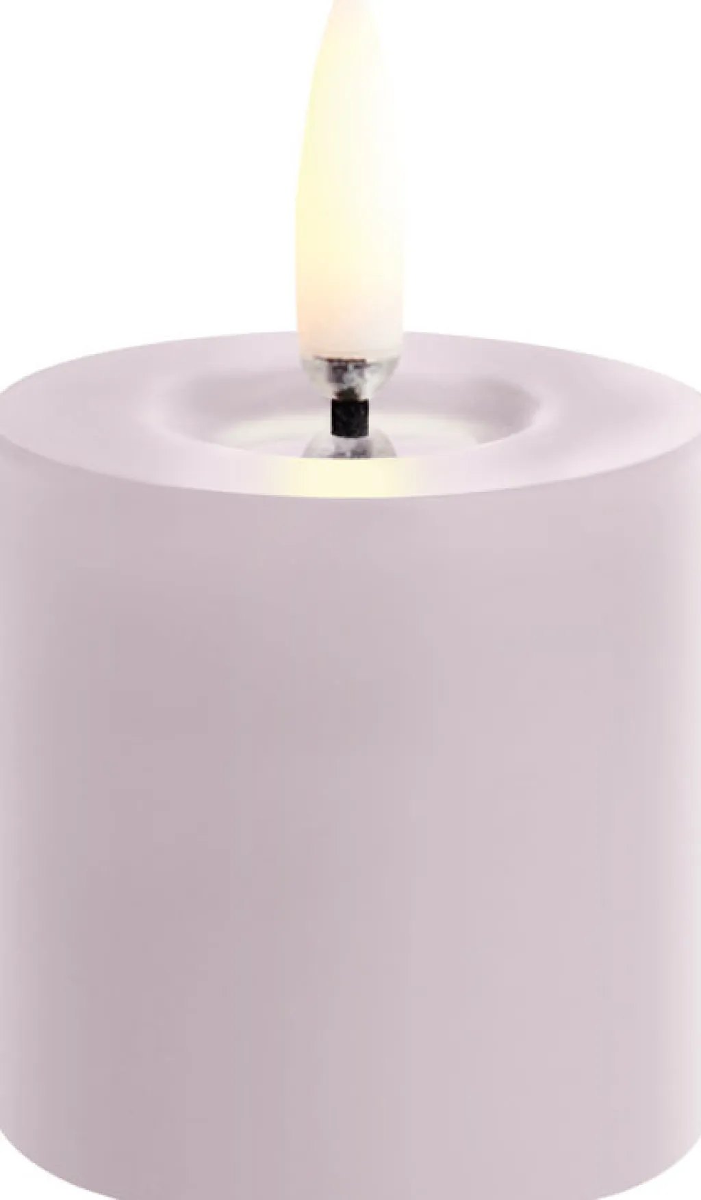 Outlet Bloklys m. Smelteeffekt LED Ø5xH4,5 cm, Stearinlys|Led Stearinlys