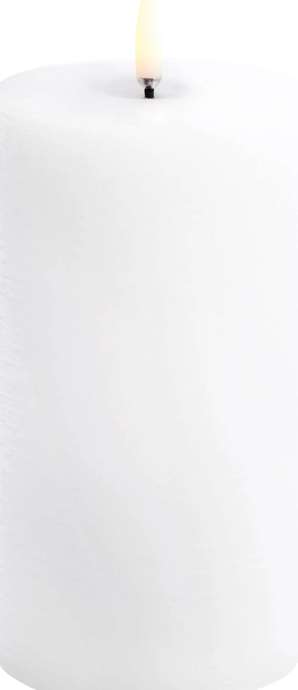Discount Bloklys m. Smelteeffekt LED Ø7,8xH15 cm, Stearinlys|Led Stearinlys