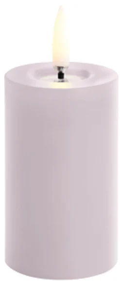 Bloklys m. Smelteeffekt LED Ø5xH7,5 cm, Stearinlys|Led Stearinlys
