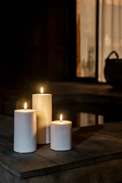 Uyuni Lighting Stearinlys|Led Stearinlys > Bloklys Udendørs LED Ø8,4xH10 cm,