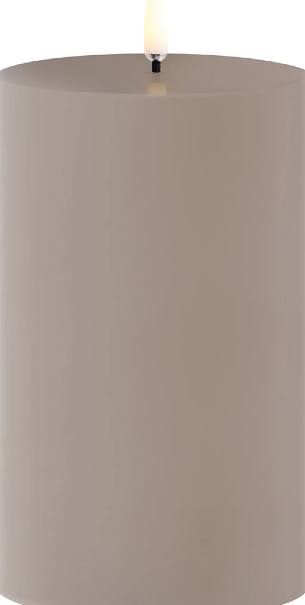 Outlet Bloklys Udendørs LED Ø8,4xH15 cm, Stearinlys|Led Stearinlys