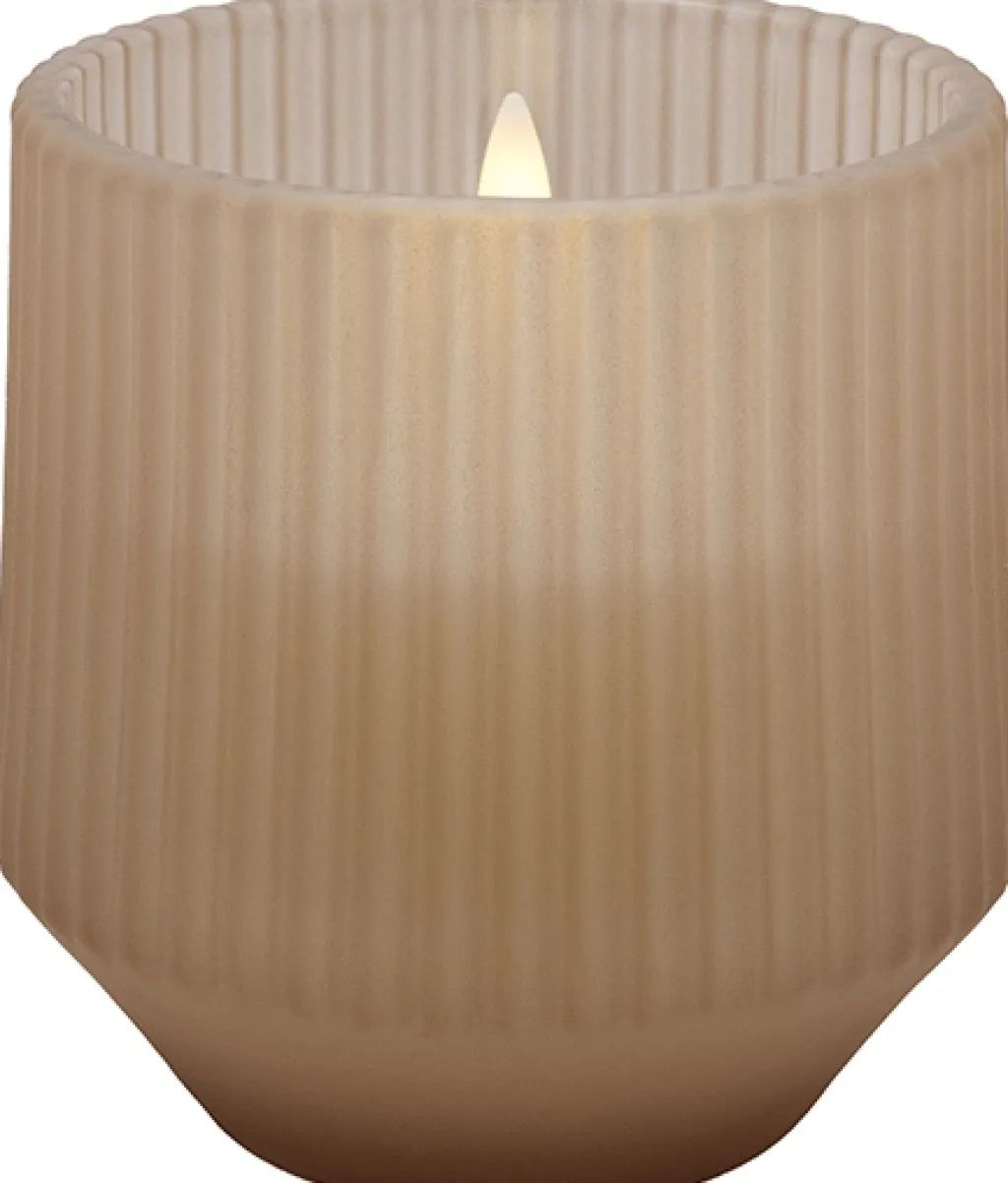 Outlet Duftglaslys LED Ø8,5xH9,5 cm, Stearinlys|Led Stearinlys