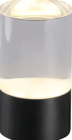 Discount Genopladeligt Glaslys LED Ø4,5xH8 cm, Klar Stearinlys|Led Stearinlys