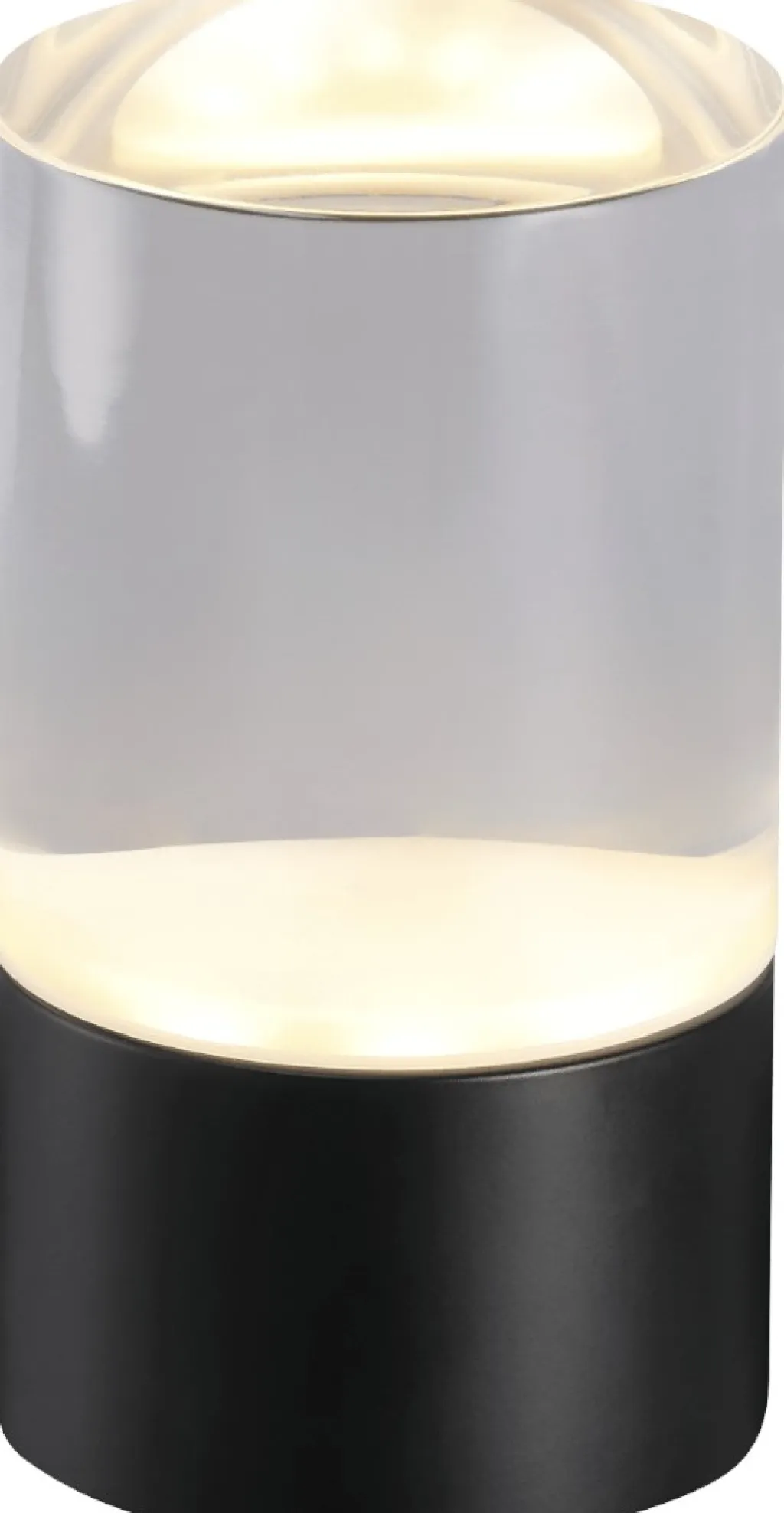Discount Genopladeligt Glaslys LED Ø4,5xH8 cm, Klar Stearinlys|Led Stearinlys