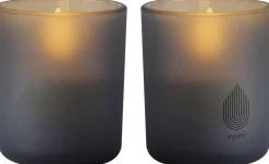 Online Glaslys LED 2 stk. Ø6xH7 cm, Stearinlys|Led Stearinlys