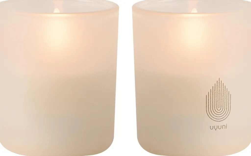Clearance Glaslys LED 2 stk. Ø6xH7 cm, Stearinlys|Led Stearinlys