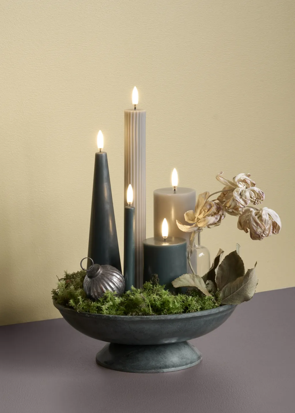 Uyuni Lighting Stearinlys|Led Stearinlys > Keglelys LED Ø5,8xH21,5 cm,