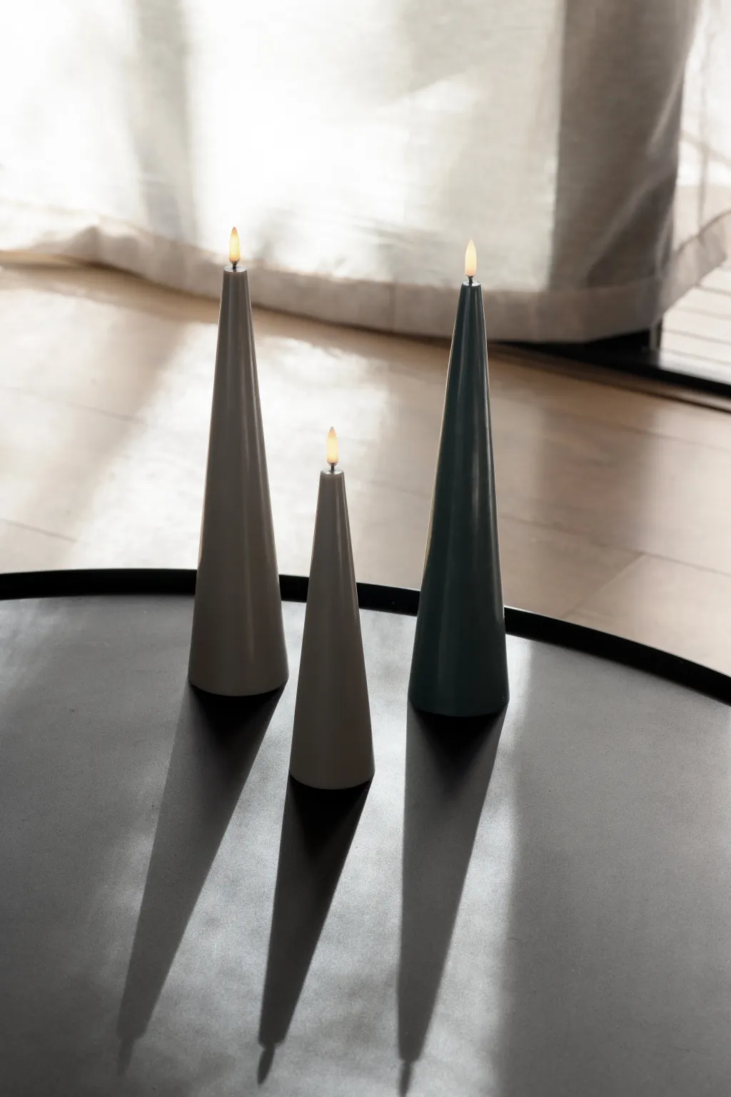 Uyuni Lighting Stearinlys|Led Stearinlys > Keglelys LED Ø6,8xH30 cm,