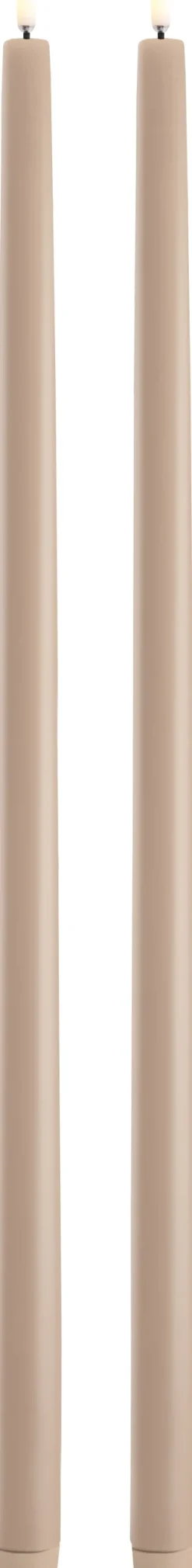 Clearance Kronelys LED 2 stk. Ø2,3xH32 cm, Stearinlys|Led Stearinlys