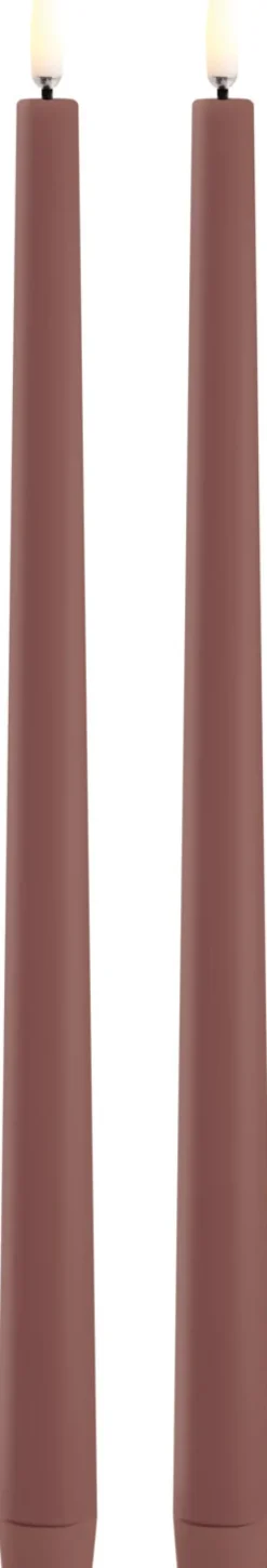 Kronelys LED 2 stk. Ø2,3xH32 cm, Stearinlys|Led Stearinlys