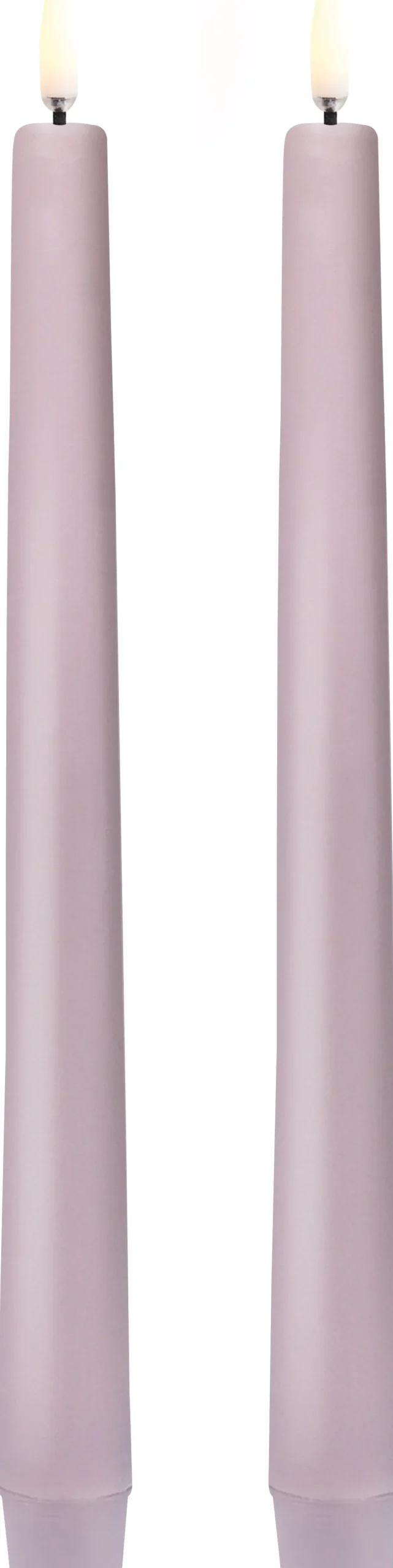 Hot Kronelys LED 2 stk. Ø2,3xH25 cm, Stearinlys|Led Stearinlys