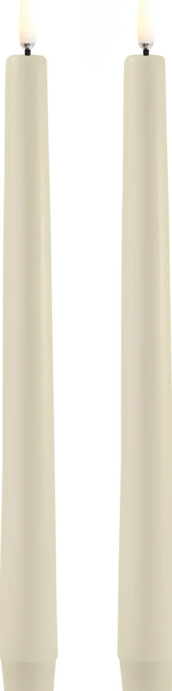 Uyuni Lighting Stearinlys|Led Stearinlys > Kronelys LED 2 stk. ?2,3xH25 cm,