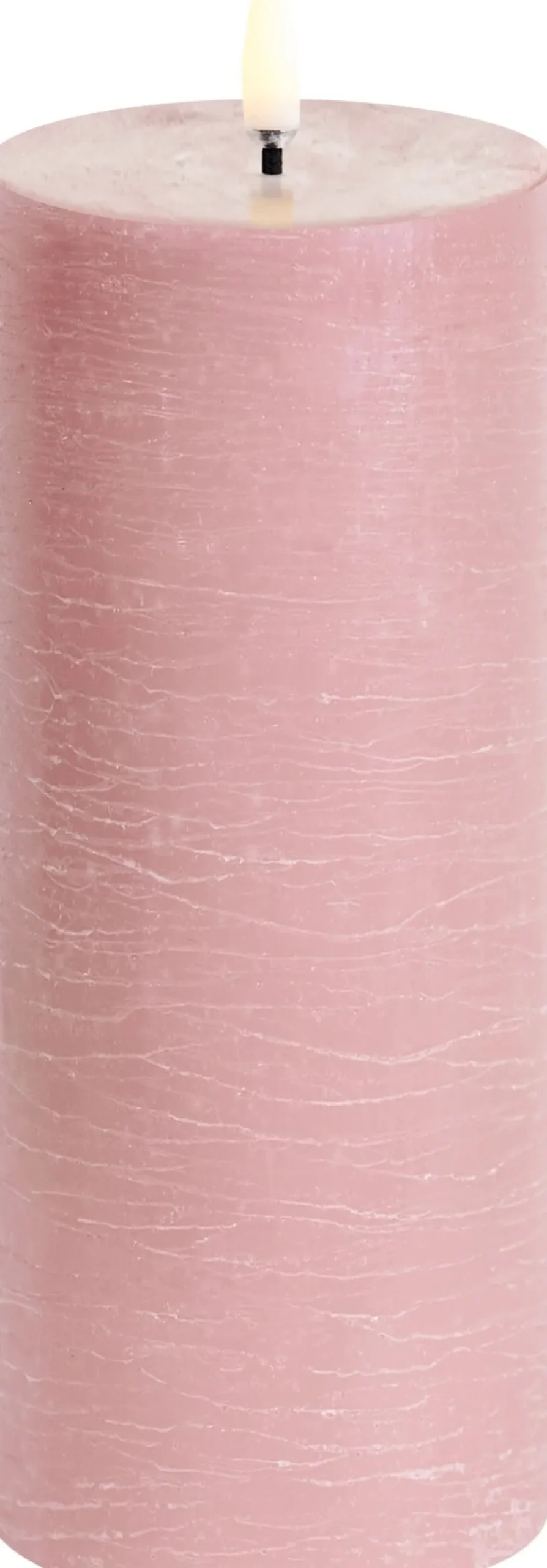 Best Uyuni Lighting Bloklys LED Ø7,8xH20 cm, Dusty Rose/rustik