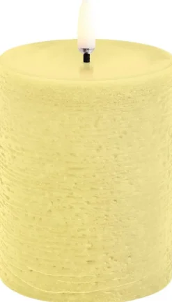 Hot Uyuni Lighting Bloklys LED Ø7,8xH10 cm, Wheat Yellow/rustik