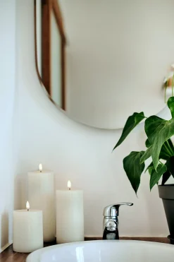 Discount Uyuni Lighting Bloklys LED Ø10,1xH20 cm, Ivory