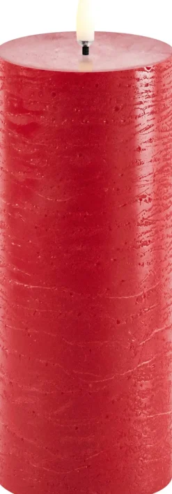 Best Uyuni Lighting Bloklys LED Ø7,8xH20 cm, Red/rustik