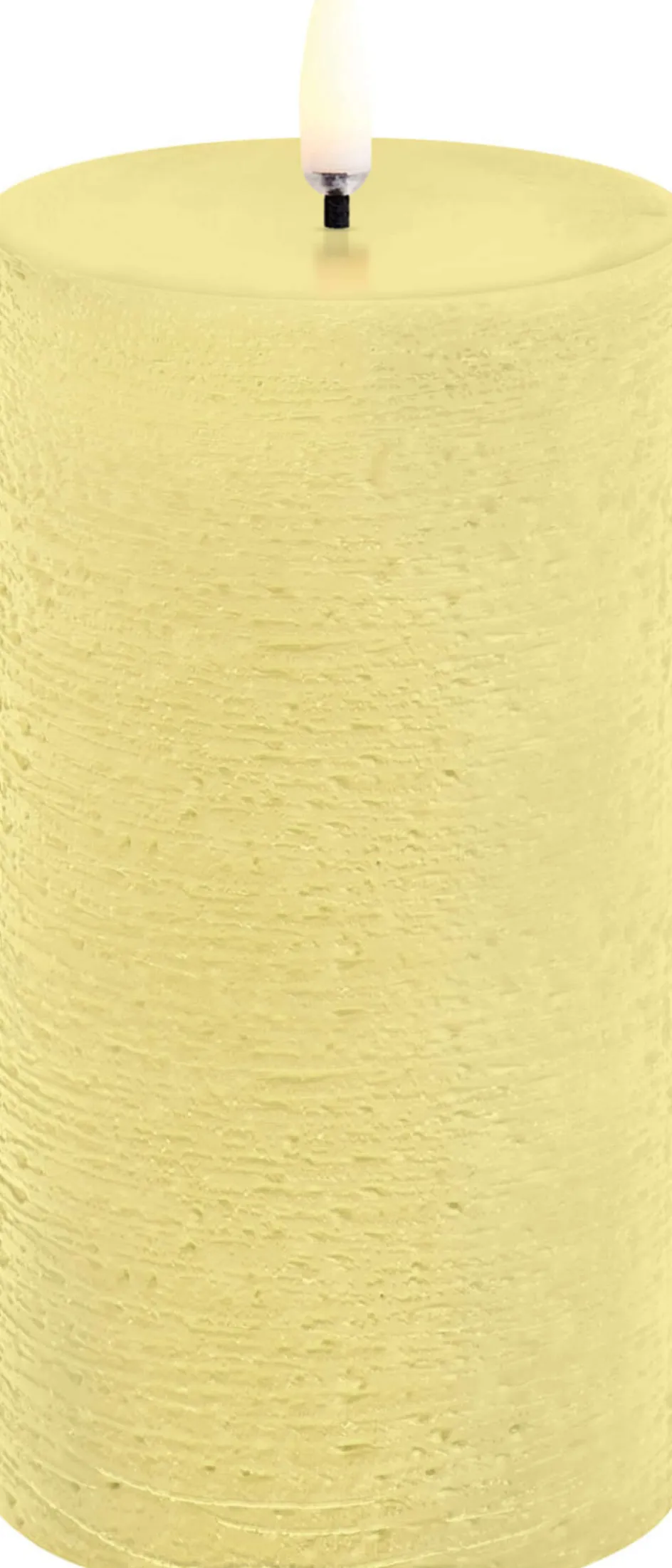 New Uyuni Lighting Bloklys LED Ø7,8xH15 cm, Wheat Yellow/rustik