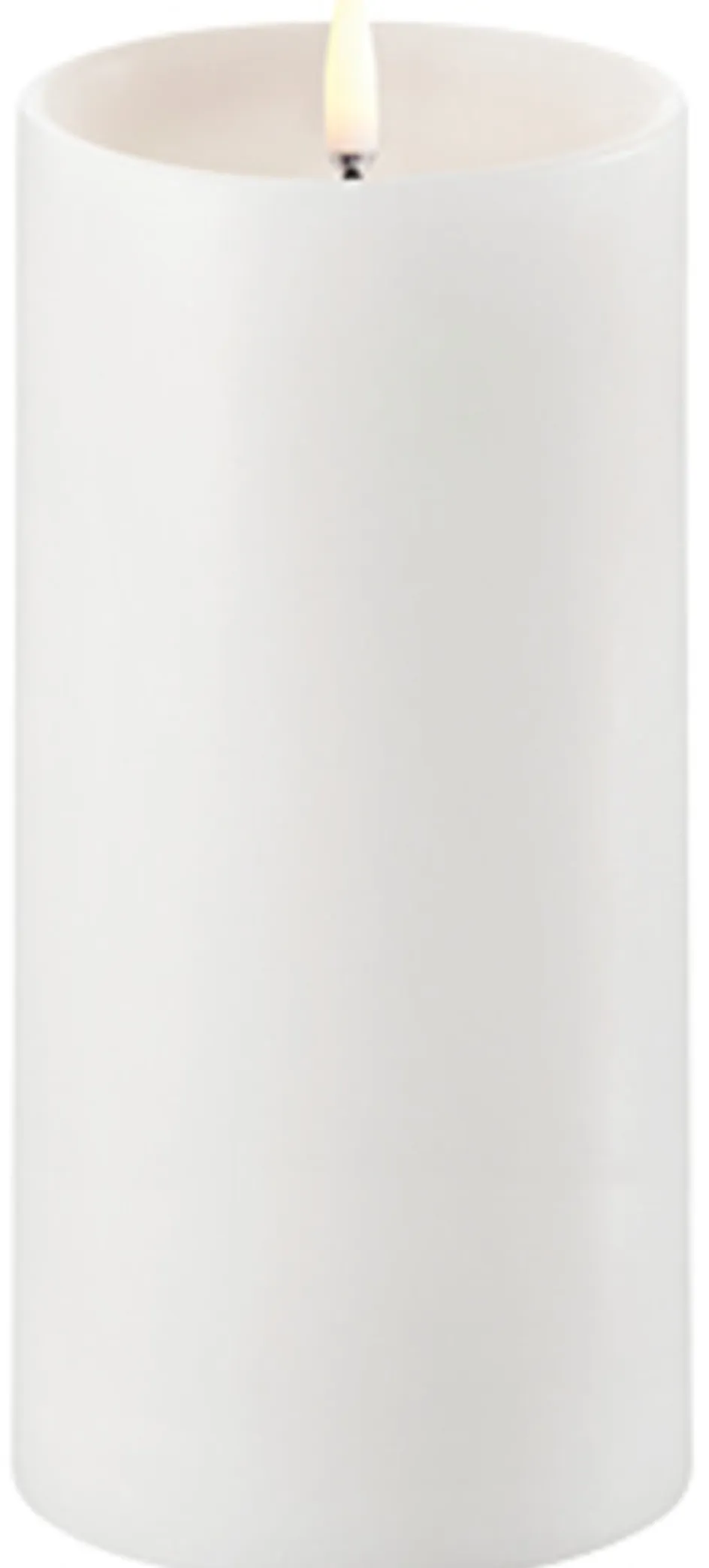 Discount Uyuni Lighting Bloklys m. Kant LED Ø7,8xH15 cm, Nordic White