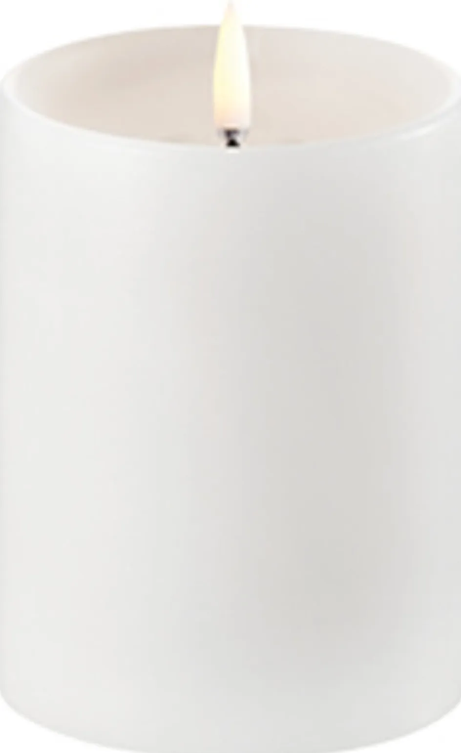 Best Uyuni Lighting Bloklys m. Kant LED Ø7,8xH10 cm, Nordic White