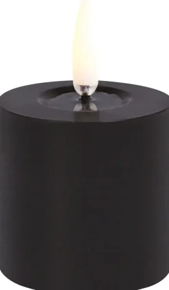 Sale Uyuni Lighting Bloklys m. Smelteeffekt LED Ø5xH4,5 cm, Pain Black