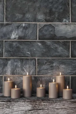 Uyuni Lighting Bloklys Udendørs LED Ø8,4xH10 cm, Sandstone Plastik
