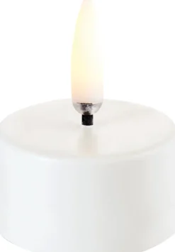 Outlet Fyrfadslys 400 LED m. Batteri Ø4xH2,1 cm, Stearinlys|Led Stearinlys