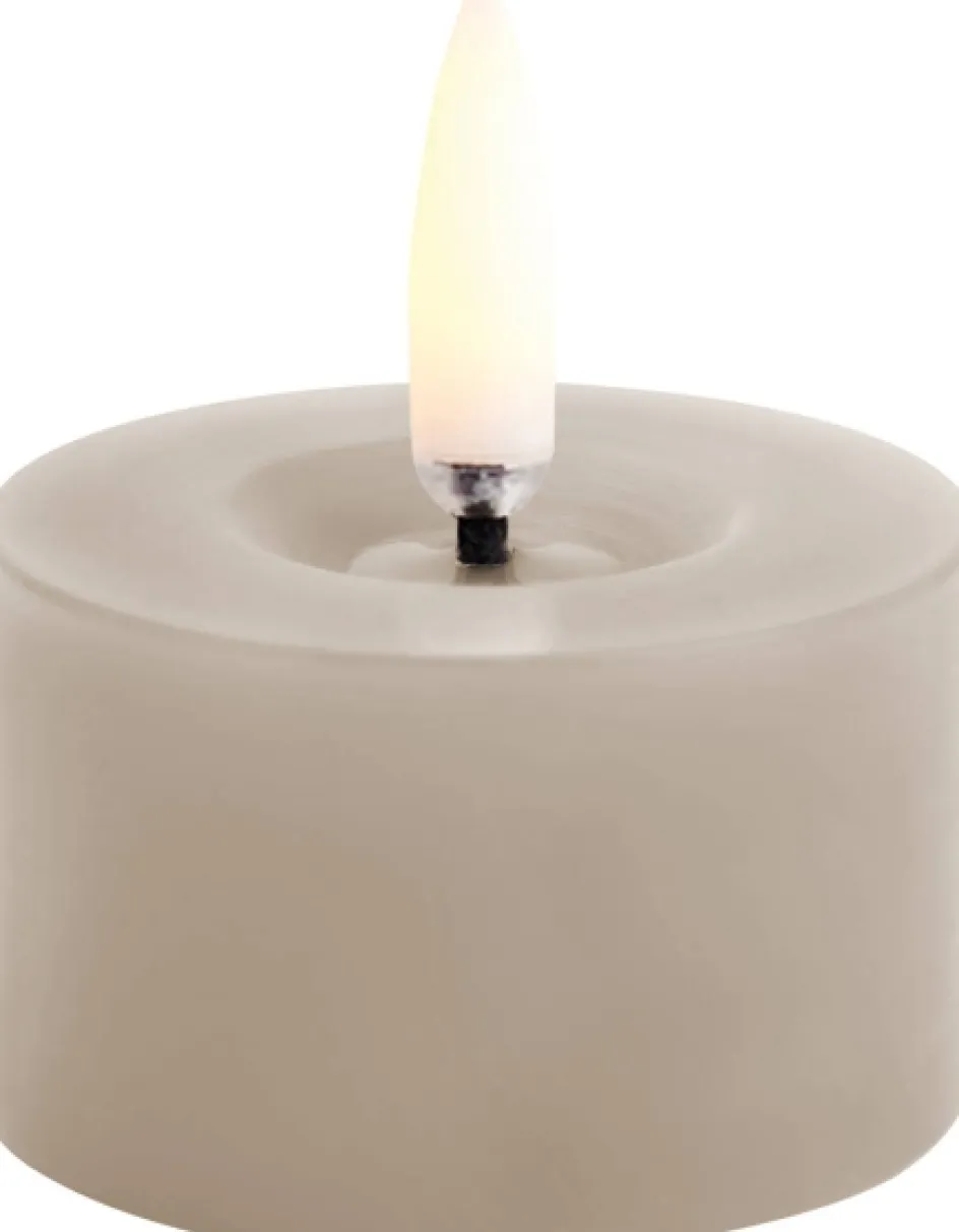 Sale Uyuni Lighting Fyrfadslys m. Smelteeffekt LED Ø5xH2,8 cm, Sandstone