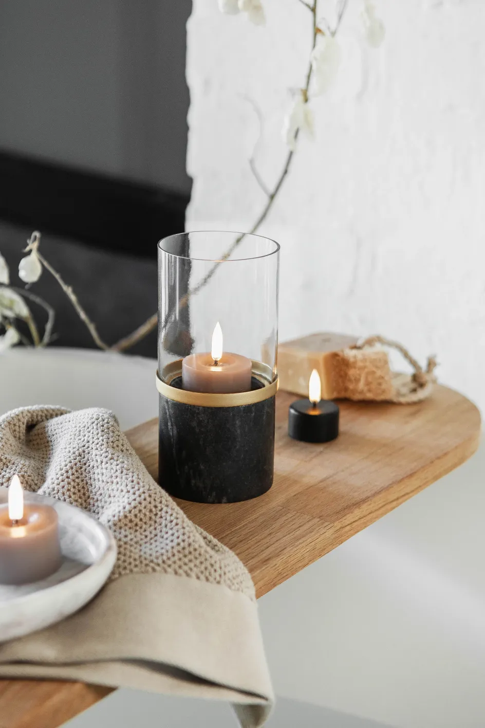 Sale Uyuni Lighting Fyrfadslys m. Smelteeffekt LED Ø5xH2,8 cm, Sandstone
