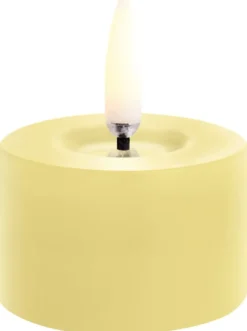 Best Uyuni Lighting Fyrfadslys m. Smelteeffekt LED ?5xH2,8 cm, Wheat Yellow