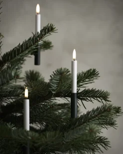Discount Uyuni Lighting Juletræslys LED 2 stk. Ø1,3xH13,8 cm, Hvid Plastik