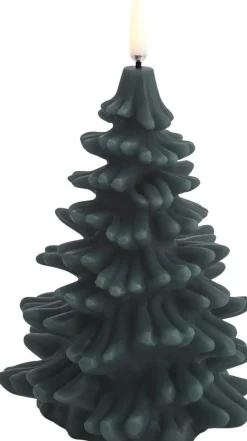 Clearance Uyuni Lighting Juletræslys LED Ø10xH15 cm, Pine Green
