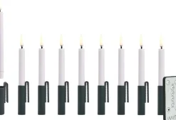 New Uyuni Lighting Juletræslys m. Klips LED 9 stk. Ø1,3xH13,8 cm, Hvid