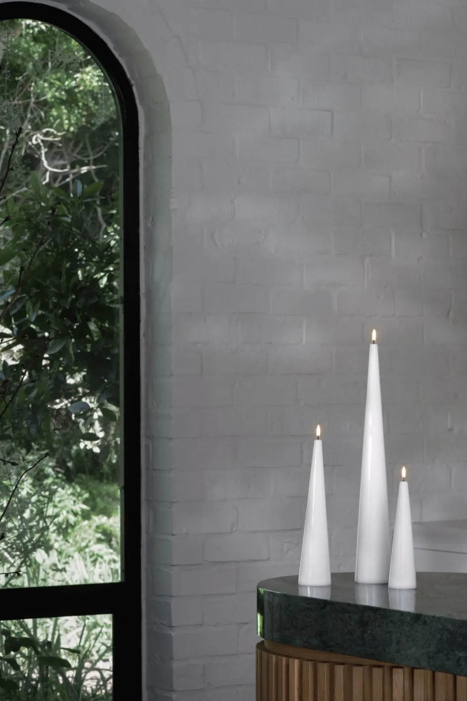 Uyuni Lighting Keglelys LED ?8,3xH50 cm, Nordic White