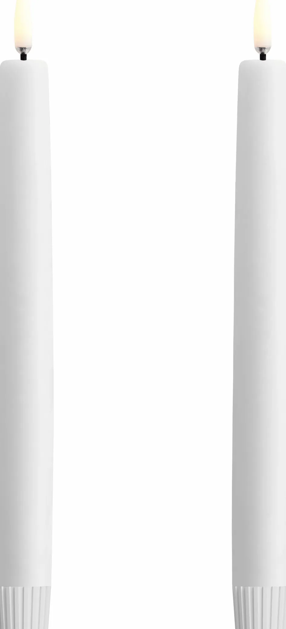Outlet Uyuni Lighting Kronelys LED Soft-fit 2 stk. ?2,3xH20 cm, Nordic White