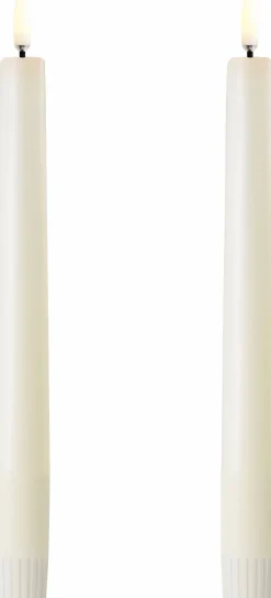 Sale Uyuni Lighting Kronelys LED Soft-fit 2 stk. ?2,3xH20 cm, Ivory