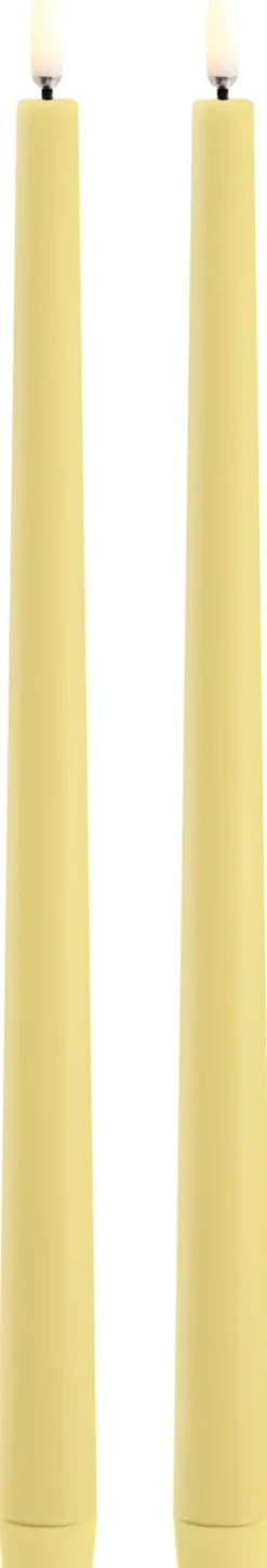 Uyuni Lighting Kronelys LED 2 stk. Ø2,3xH32 cm, Wheat Yellow