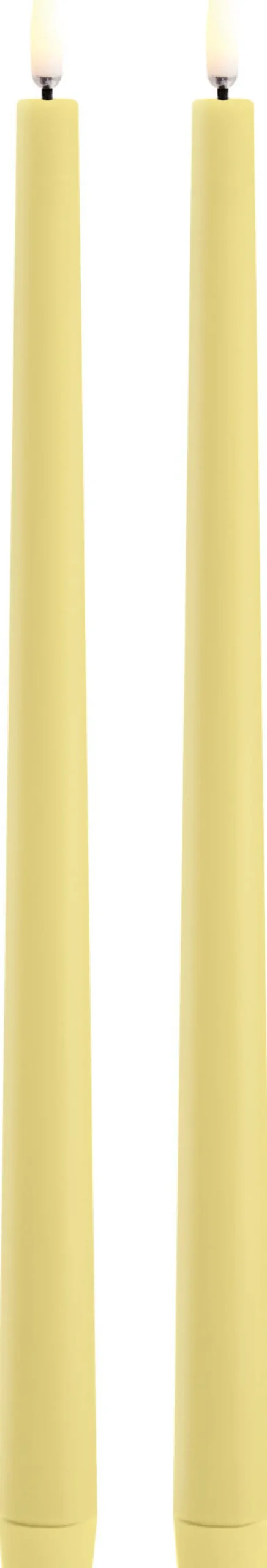 Uyuni Lighting Kronelys LED 2 stk. Ø2,3xH32 cm, Wheat Yellow