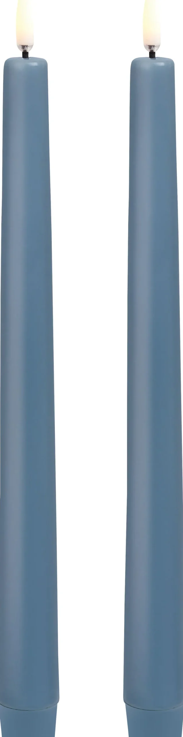 New Uyuni Lighting Kronelys LED 2 stk. Ø2,3xH25 cm, Hazy Blue