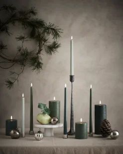 Clearance Uyuni Lighting Kronelys LED 2 stk. Ø2,3xH32 cm, Olive Green