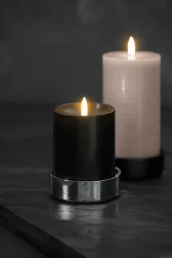 Lysestage Ø9xH3 cm, Fyrfadsstager
