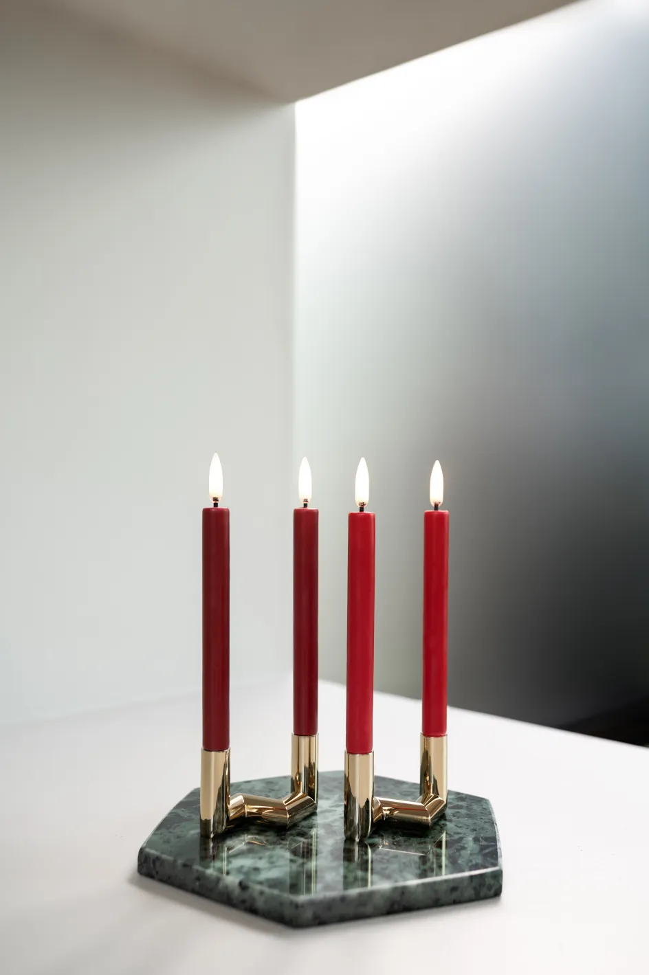 Uyuni Lighting Mini Kertelys LED 2 stk. Ø1,3xH13,8 cm, Carmine Red