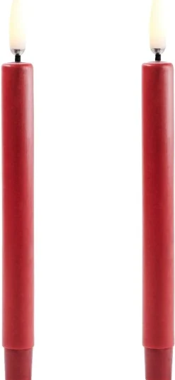 Uyuni Lighting Mini Kertelys LED 2 stk. Ø1,3xH13,8 cm, Carmine Red