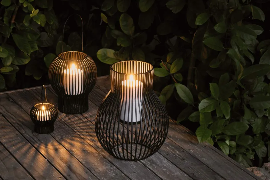 Online Uyuni Lighting Upside Down Lanterne H, Sort