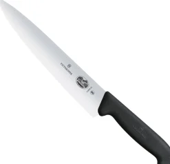 Outlet Fibrox Dual Grip Kokkekniv m. Fiberbølge 22 cm, Sort Kokkeknive