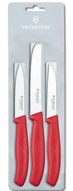 New Victorinox Grøntsagsknivsæt 3 stk, Rød