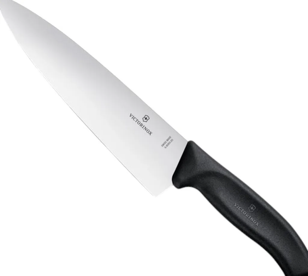 Victorinox Kokkeknive > Kokkekniv Lige Klinge , Sort Fibrox
