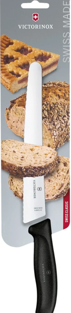 Sale Swiss Classic Universalkniv 22 cm, Sort Brødknive