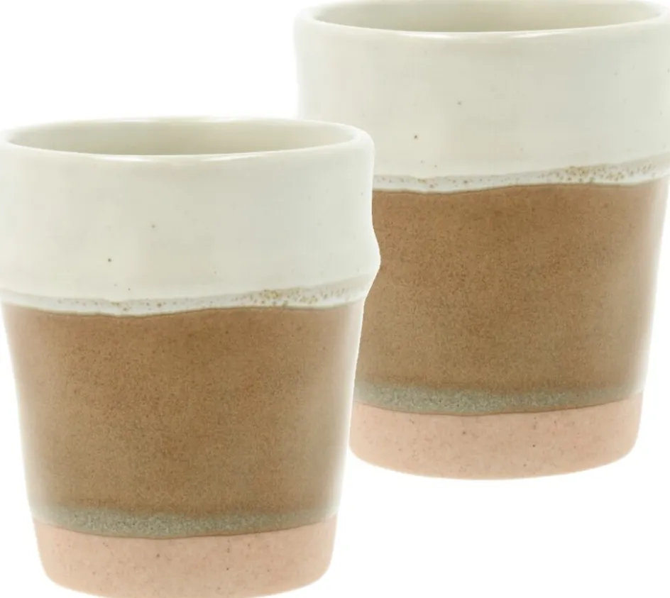 Sale Villa Collection Evig Espressokop 2 stk. 10 cl, Brun/Creme