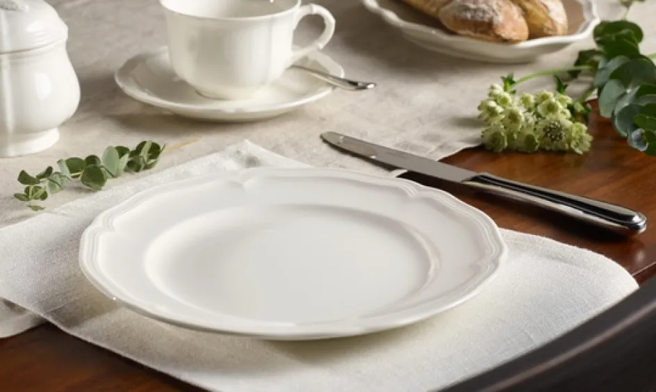 Outlet Villeroy & Boch Manoir Tallerken , Hvid