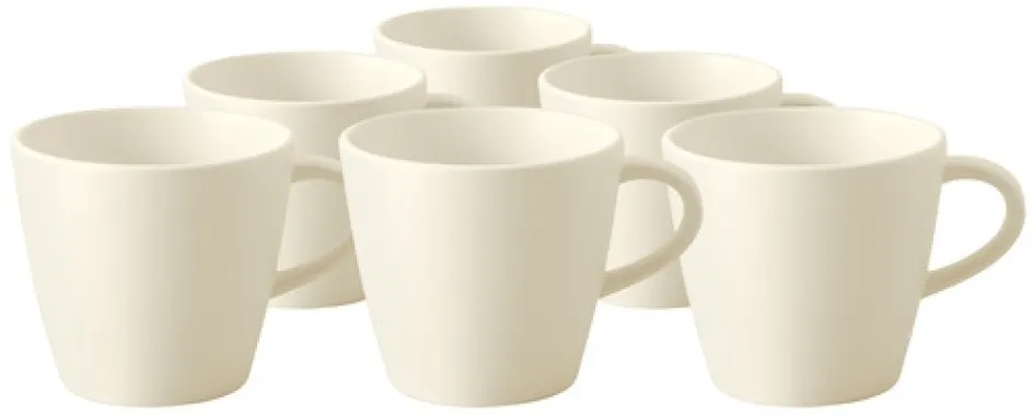 New Villeroy & Boch Manufacture Rock Kaffekop 6 stk 150 ml, Hvid